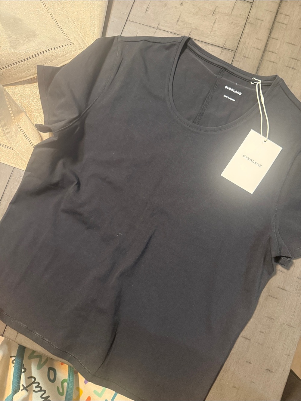 Everlane Black Short Sleeve Crew Neck Tee